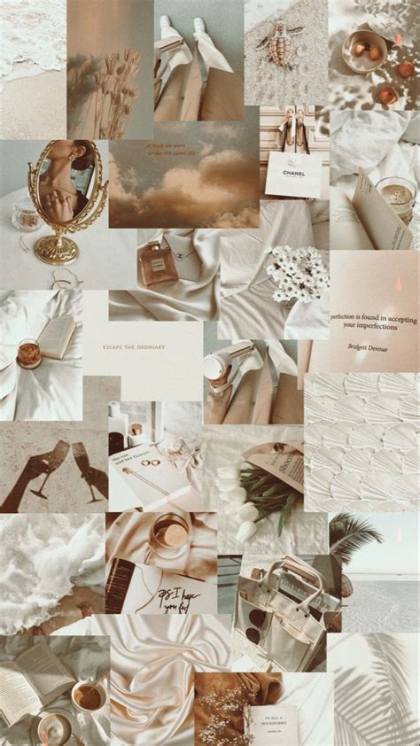 Beige Aesthetic Wallpaper Vintage Wallpaper Collage Collage