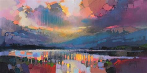 Lomond Light Scottish Abstract Landscape Painting