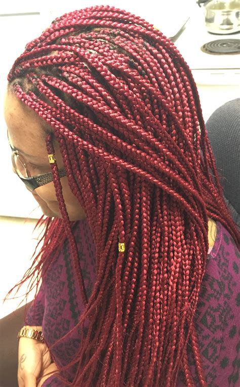 We show you french braid hairstyles that you'll love! Melanie's Box braids | Natural hair stylists, Braided ...