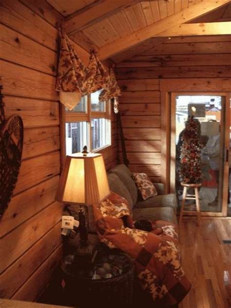 400 Sq Ft Costum Log Cabin On Wheels Home Design Garden