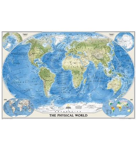 Buy World Physical Map Poster Size By National Geographic National