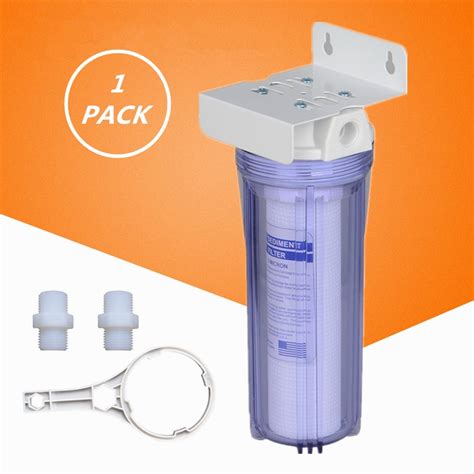 Household 10 Inch Thicken Pre Water Filter Single Stage Explore Proof Housing Cartridge With Ppf