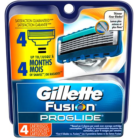 gillette fusion proglide power cartridge 4 pk beauty shaving and hair removal razors and blades