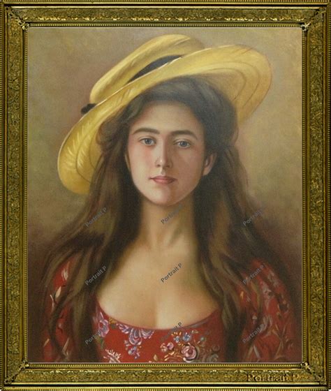 Old Master Oil Painting Art Antique Portrait Woman Lady Girl Hat Signed X Ebay