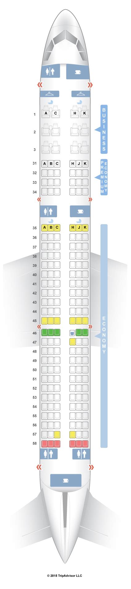 Seatguru Seat Map China Southern Airbus A321 321