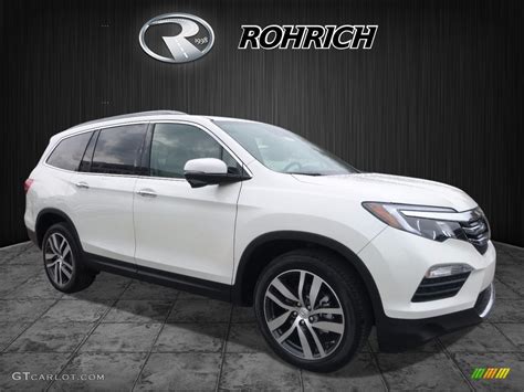 2017 White Diamond Pearl Honda Pilot Touring Awd 119553096 Gtcarlot