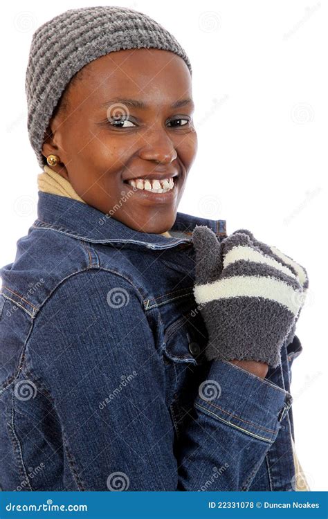 Winter Wear African Woman Stock Photo Image Of Woolen 22331078