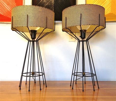 Pair Of Iron Table Lamps By Arthur Umanoff At 1stdibs