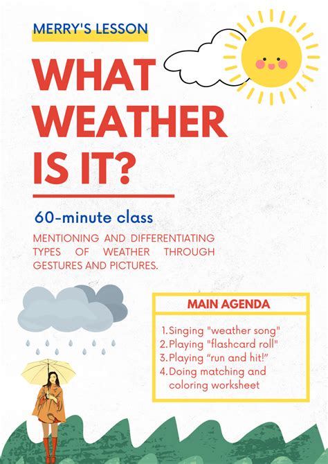 Weather Lesson Plan Lesson Plans Ells Class