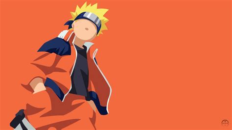 Naruto Uzumaki Kid Minimalist Design Wallpap By Joosherino