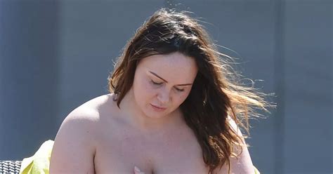 Chanelle Hayes Proudly Shows Off Her Fuller Size In Bikini While