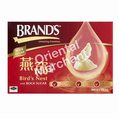 Brands Birds Nest With Rock Sugar 6x68ml Oriental Merchant