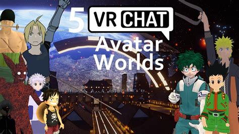 5 Vrchat Anime Avatar Worlds Part 2 Youtube