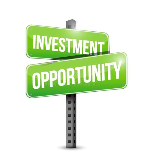 Investment Opportunity Road Sign Illustration Stock Image Image 36206171