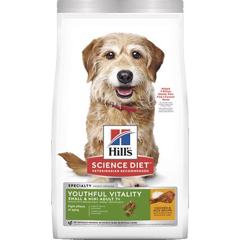 To help your growing dog's brain and eye development, this puppy food is made with natural ingredients and contains dha from fish oil, as well as. Hill's Science Diet Youthful Vitality Small & Mini Senior ...