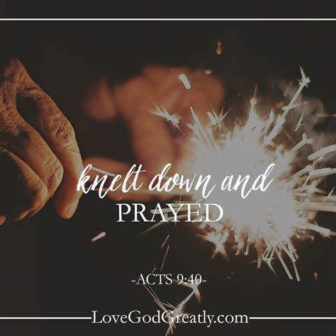 Living For God Kneel And Pray