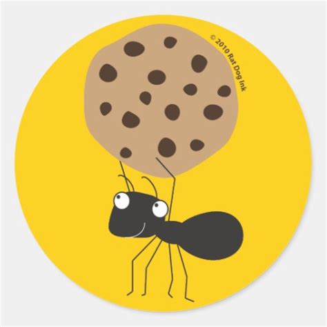 Ant With Cookie Stickers Zazzle