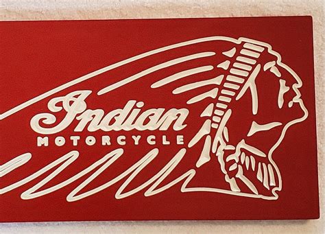 Indian Motorcycle Sign Etsy