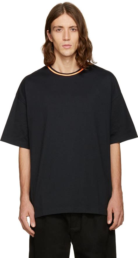 Facetasm Black Oversized Plain T Shirt Plain Black T Shirt All