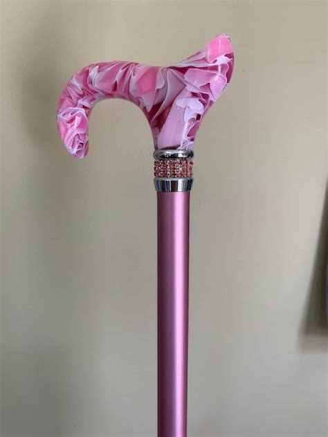Pink Elegance Fashion Cane Elegant Cane Walking Cane For Etsy