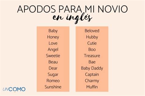 Top Apodos Para Novios En Otro Idioma Miportaltecmilenio Mx
