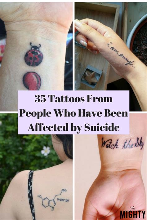 Tattoos Inspired By Suicide Loss And Suicidal Thoughts