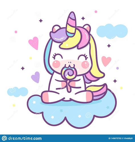 Cute Unicorn Vector With Donut Cartoon Free Template Ppt Premium