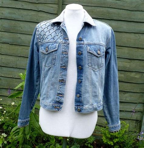 Check spelling or type a new query. Upcycled Denim desperately seeking Susan jacket UK 12 US 8