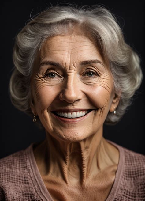 Lexica Happy Old Woman Smiling Friendly Lovely Front On Symmetrical Photo Realistic Black
