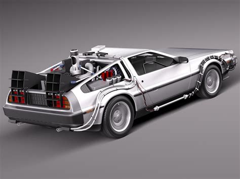 Back To The Future 1 Delorean 3d Model By Squir