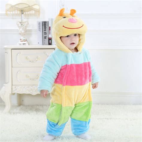 Colorful Dog Onesie For Baby And Toddler Animal Kigurumi Pajama Halloween