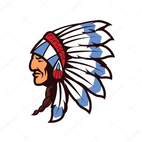 Indian Chief Head Mascots — Stock Vector © Ajipebriana 121601984