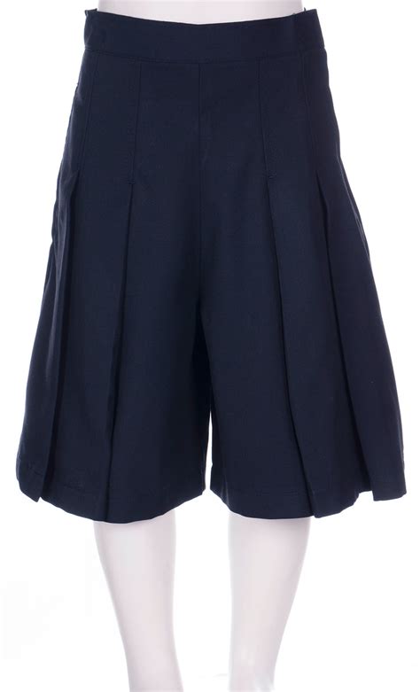 Glendowie 4 Pleat Culottes Navy The School Uniform Co