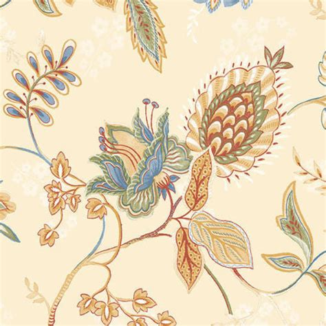 Richly Colorful Contemporary Jacobean Wallpaper Gc29831 D Marie