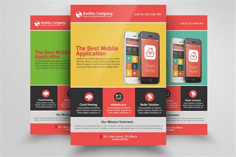 Mobile App Flyer Template ~ Flyer Templates ~ Creative Market