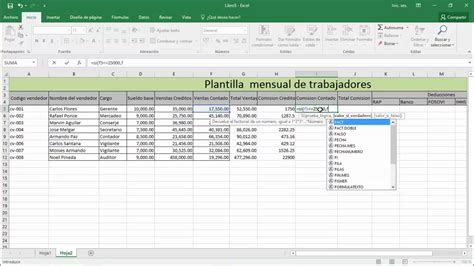 Planilla Mensual Excel Youtube