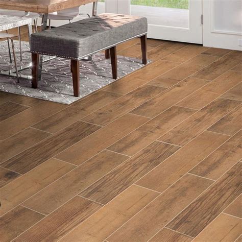 Florida Tile Home Collection Denali Sunset Brown 8 In X 36 In Matte