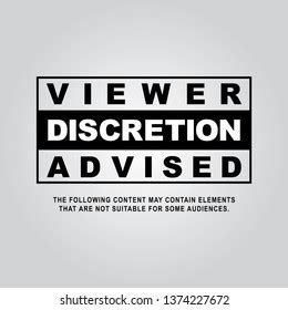 Viewer Discretion Advised Images Stock Photos Vectors Shutterstock