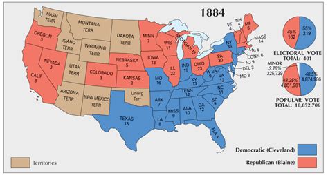 Us Election Of 1884 Map Gis Geography