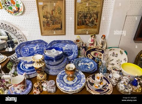 England East Sussex Lewes Antique Centre Display Stock Photo Alamy