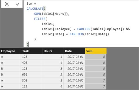 Solved Dax Powerbi Sum For Each Day To Answer