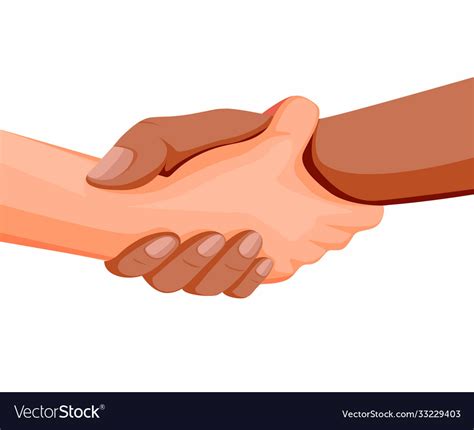 Two Hand Holding Each Other Help Support Symbol Vector Image