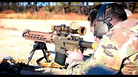 Us Army Soldiers W 44th Ibct M110a1 Range Sdmr At Joint Base