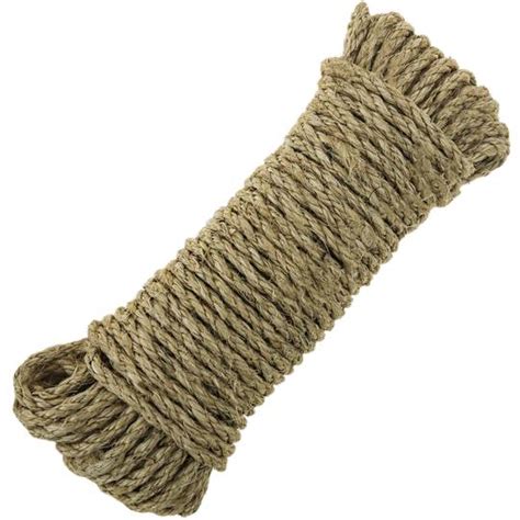 Twisted Sisal Rope 3 Strands 10 M X 6 Mm Natural Cablematic