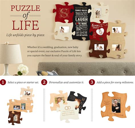 Display Your Memories With The Puzzle Of Life At Personal Creations