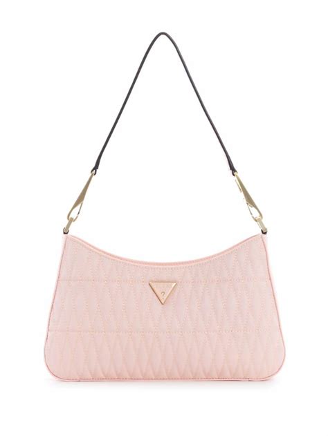 Guess Shoulder Bags Layla Shoulder Bag Pink Womens — By Glitter