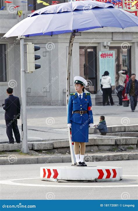 Female Traffic Policedprk Editorial Photo Image Of Blue 18172081