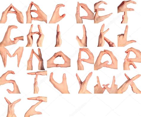 Hand Gebärdensprache Alphabet — Stockfoto © Pahal 7426081
