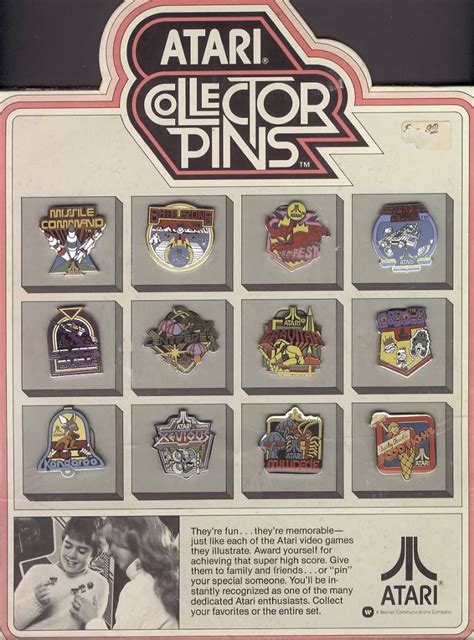Atari Collector Pins Retro Video Games Classic Video Games Vintage