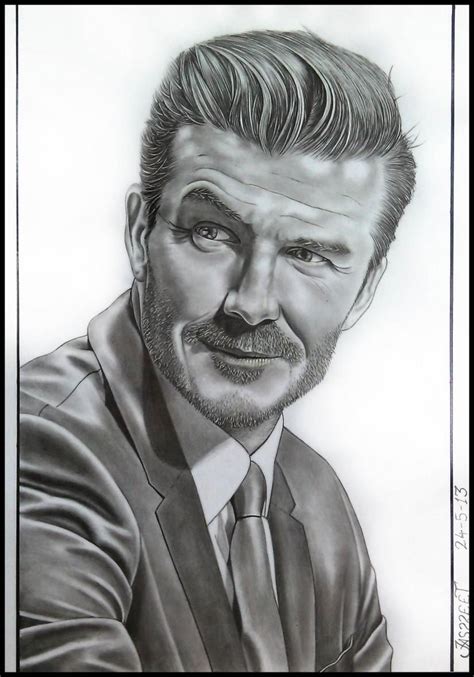 David Beckham Sketching by Jaspreet Sîðħų in ketche at touchtalent